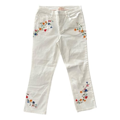 Pre-owned Tory Burch Jeans In White