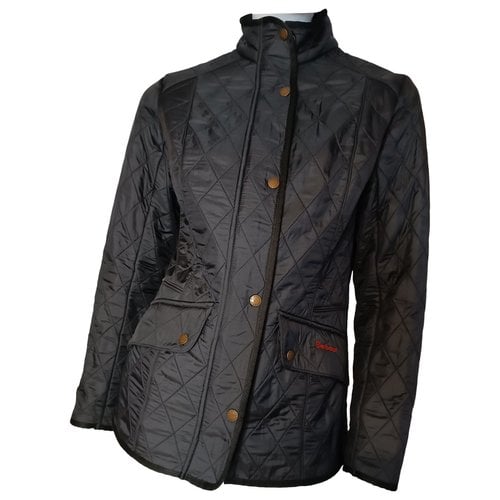 Pre-owned Barbour Puffer In Navy