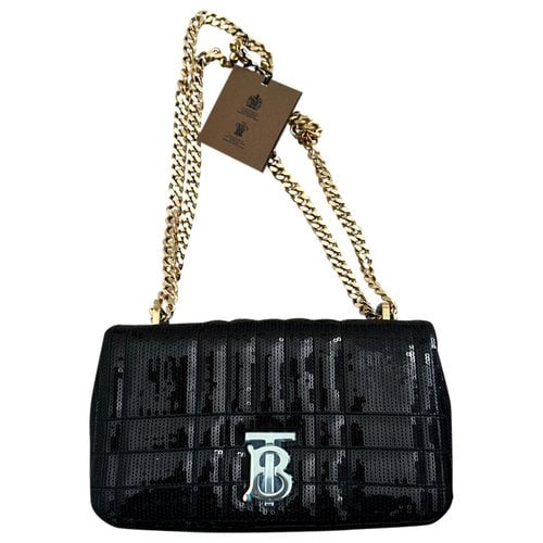Pre-owned Burberry Lola Leather Handbag In Black