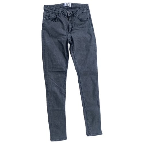 Pre-owned Acne Studios Skin 5 Slim Jeans In Grey