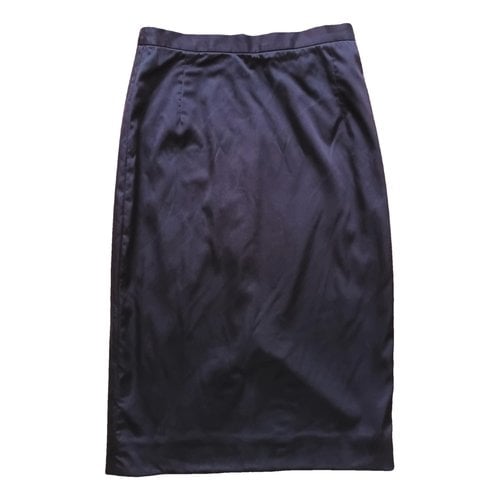 Pre-owned Dolce & Gabbana Silk Mini Skirt In Brown