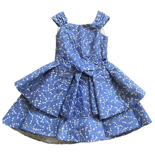 Pre-owned Custommade Silk Mini Dress In Blue