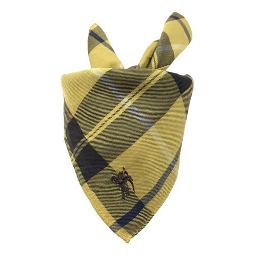 Pre-owned Burberry Neckerchief In Yellow