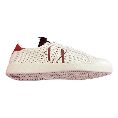 Pre-owned Armani Exchange Low Trainers In White