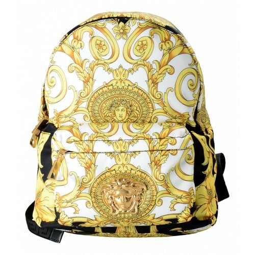 Pre-owned Versace Cloth Backpack In Multicolour