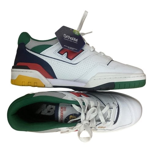Pre-owned New Balance 550 Leather Low Trainers In Multicolour