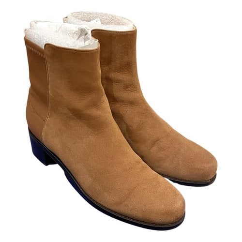 Pre-owned Stuart Weitzman Boots In Camel