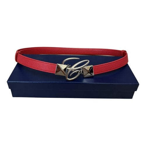 Pre-owned Chopard Leather Belt In Red