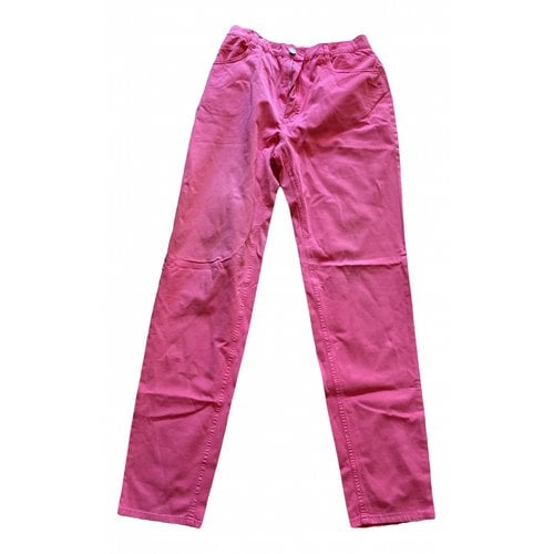 Pre-owned Incotex Trousers In Pink