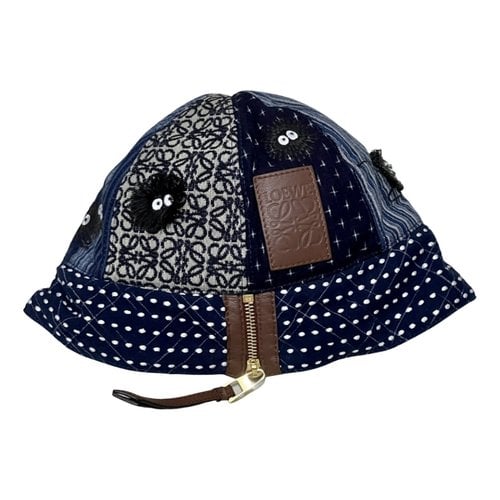 Pre-owned Loewe Hat In Blue