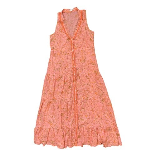 Pre-owned Poupette St Barth Maxi Dress In Pink