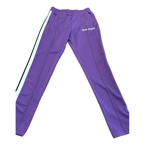 Pre-owned Palm Angels Trousers In Purple