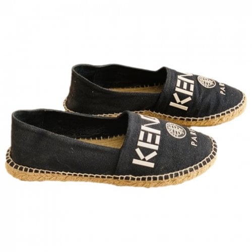 Pre-owned Kenzo Cloth Espadrilles In Blue