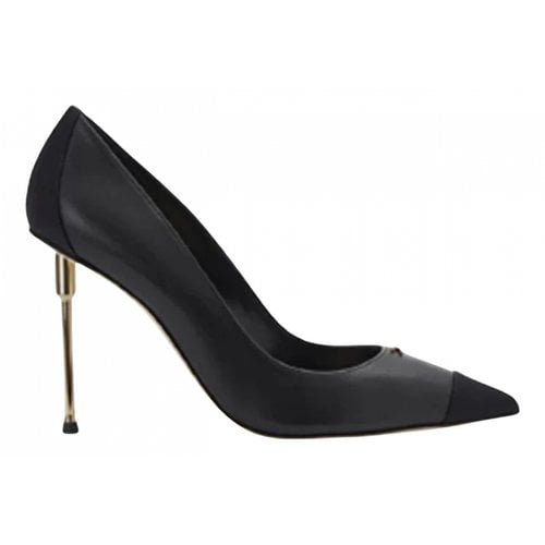 Pre-owned Elisabetta Franchi Leather Heels In Black