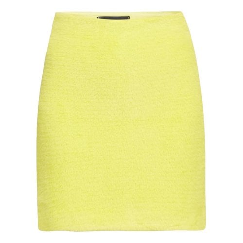 Pre-owned Bcbg Max Azria Mini Skirt In Yellow
