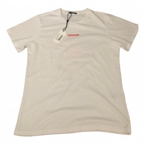 Pre-owned Denham T-shirt In White