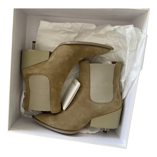 Pre-owned Givenchy Boots In Beige