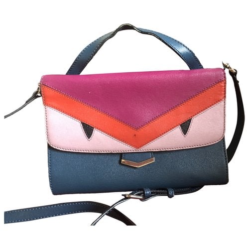 Pre-owned Fendi Demi Jour Leather Handbag In Multicolour