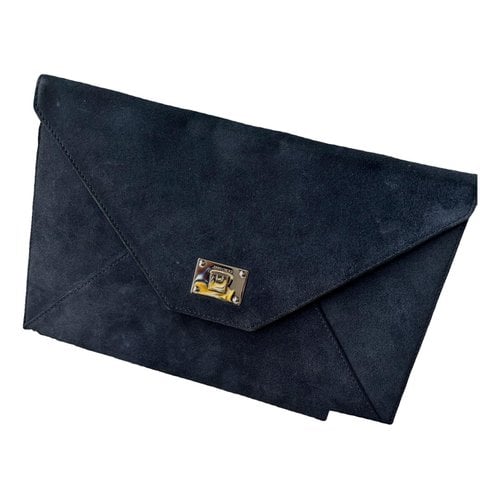 Pre-owned Jimmy Choo Rosetta Clutch Bag In Blue