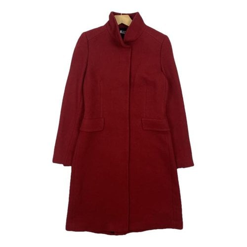 Pre-owned Jil Sander Wool Coat In Red