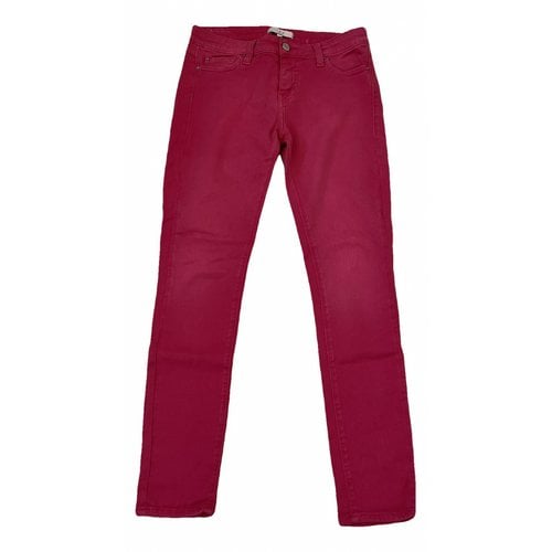 Pre-owned Iro Slim Pants In Pink