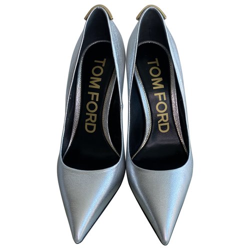 Pre-owned Tom Ford Leather Heels In Metallic