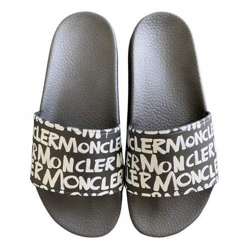 Pre-owned Moncler Mules In Black