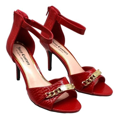 Pre-owned Juicy Couture Leather Sandal In Red