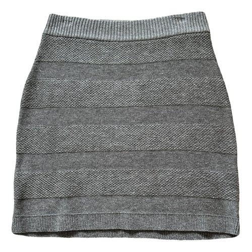 Pre-owned Rag & Bone Cashmere Mini Skirt In Grey