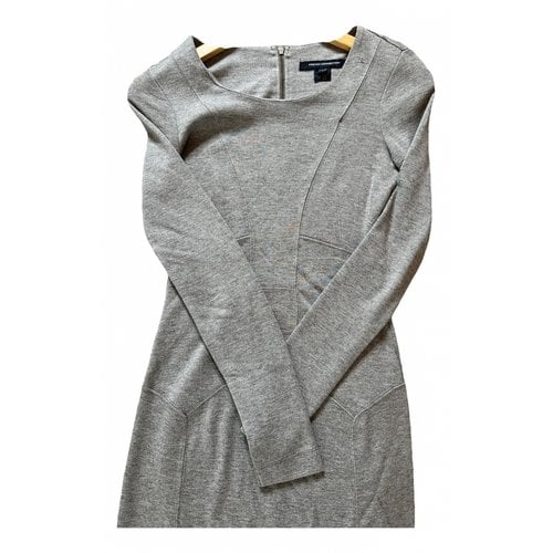 Pre-owned French Connection Mini Dress In Grey