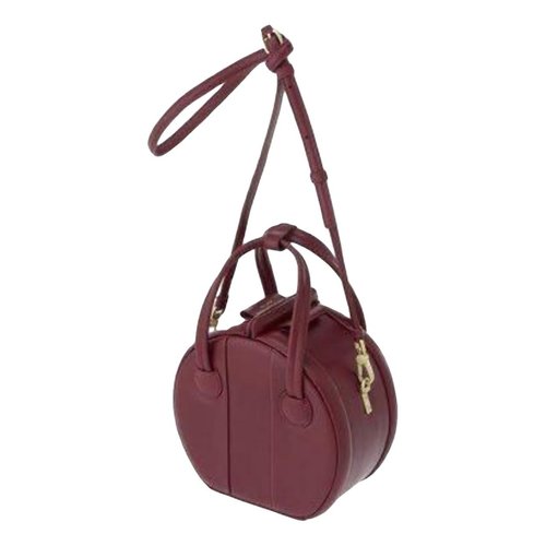 Pre-owned Marc By Marc Jacobs Leather Handbag In Burgundy