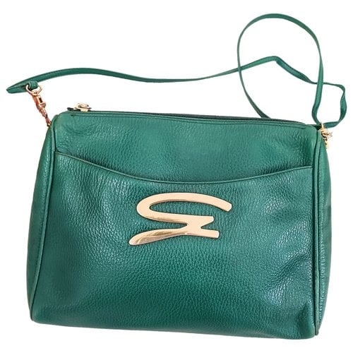 Pre-owned Genny Leather Crossbody Bag In Green