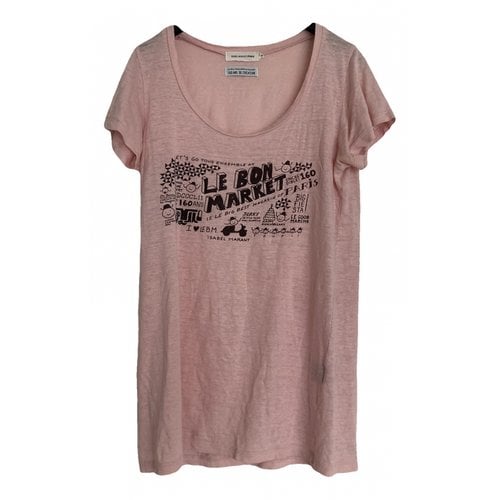 Pre-owned Isabel Marant Étoile Linen T-shirt In Pink