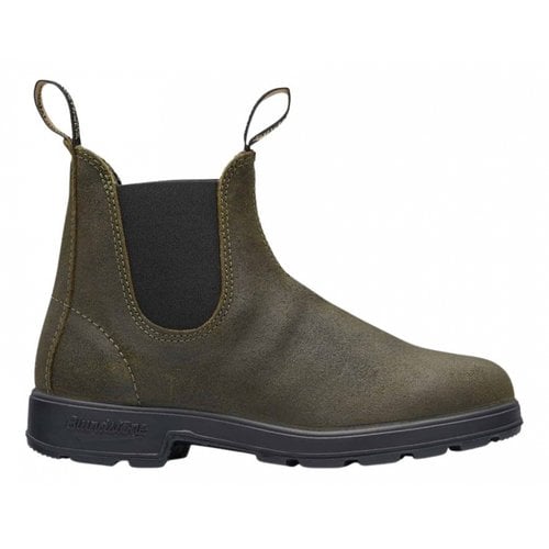 Pre-owned Blundstone Leather Boots In Green