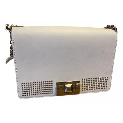 Pre-owned Furla Leather Crossbody Bag In White