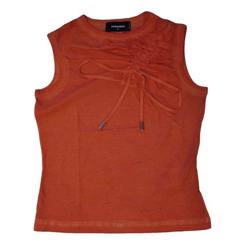Pre-owned Dsquared2 Blouse In Orange