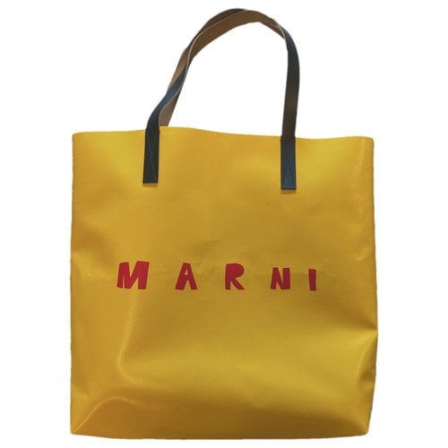 Pre-owned Marni Museo Tote In Yellow
