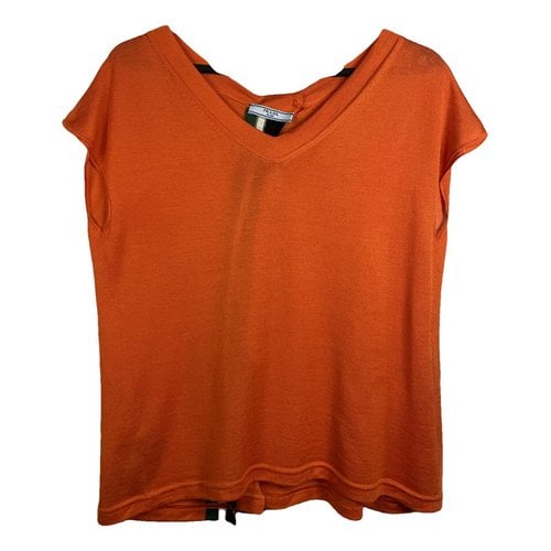 Pre-owned Prada Silk Vest In Orange