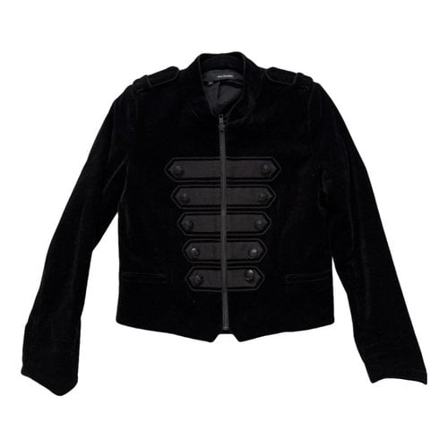 Pre-owned The Kooples Velvet Jacket In Black