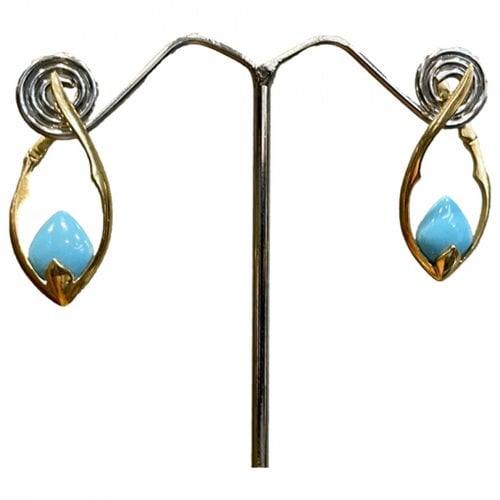Pre-owned Stephen Webster Yellow Gold Earrings In Turquoise
