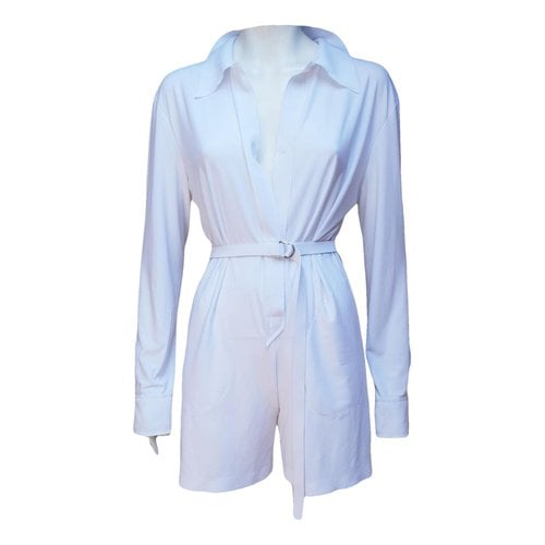 Pre-owned Norma Kamali Jumpsuit In White
