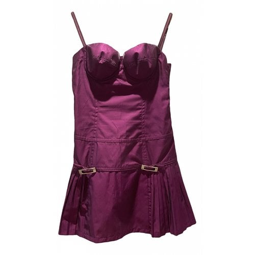 Pre-owned Byblos Mini Dress In Purple