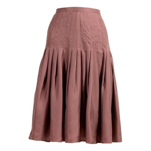 Pre-owned Dsquared2 Silk Mid-length Skirt In Purple