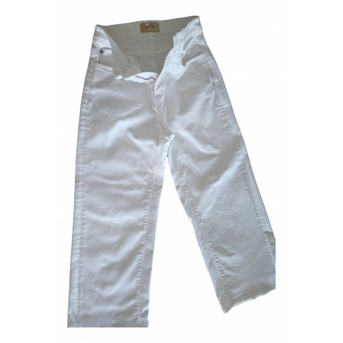 Pre-owned Sessun Large Pants In White