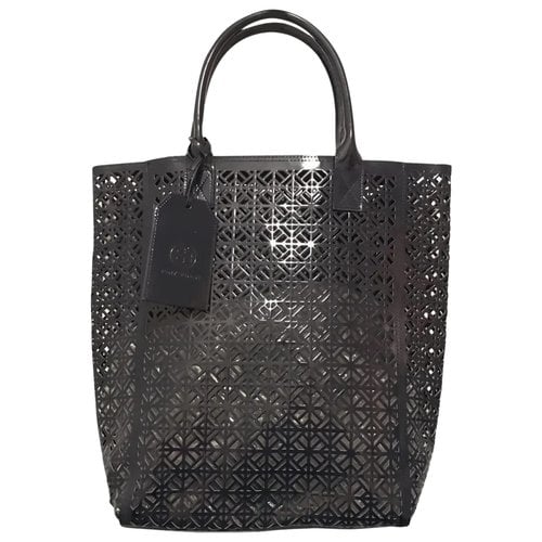 Pre-owned Tory Burch Tote In Navy