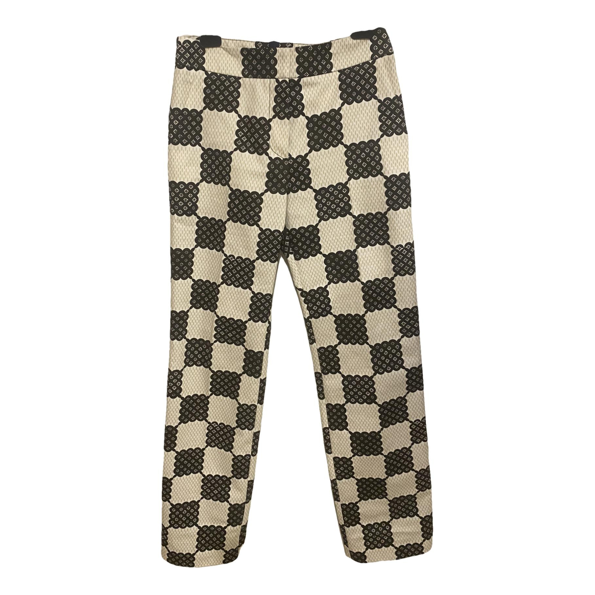 Louis Vuitton Monogram Workwear Denim Pants Brown for Women