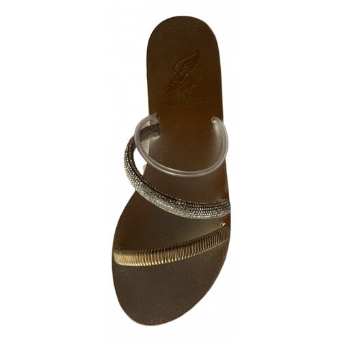 Pre-owned Ancient Greek Sandals Glitter Sandal In Metallic