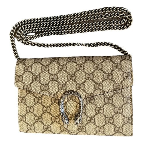 Pre-owned Gucci Dionysus Chain Wallet Leather Crossbody Bag In Other