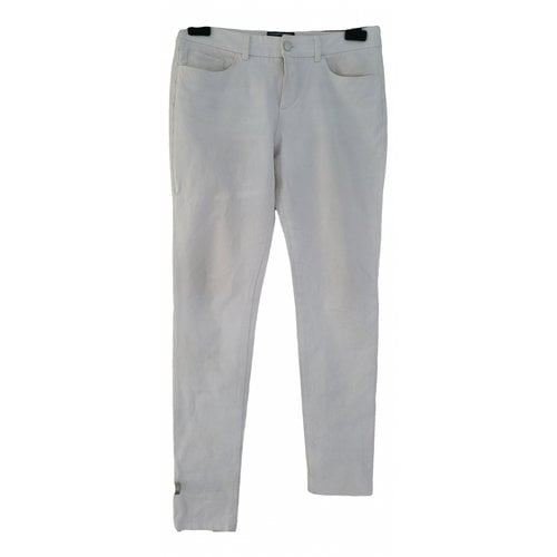 Pre-owned Tommy Hilfiger Slim Jeans In White