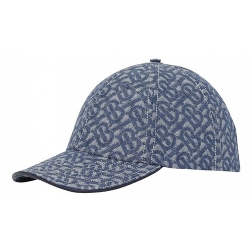 Pre-owned Burberry Cap In Blue